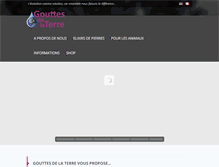 Tablet Screenshot of gouttesdelaterre.ch